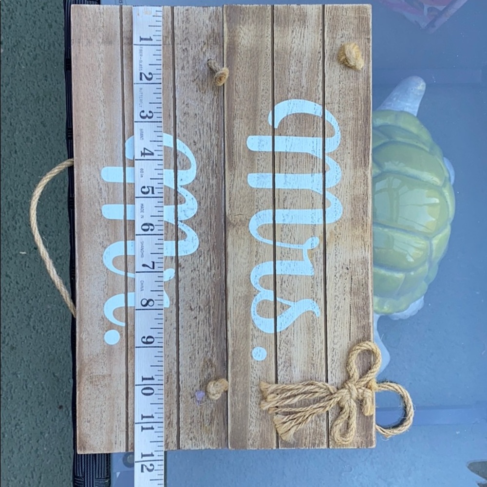 Rustic wedding sign